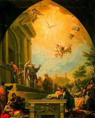 Francisco Bayeu La predicacion de San Eugenio oil painting image